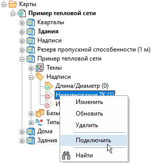 Надписи в панели рабочее место