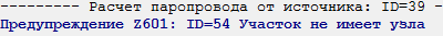 Ошибка Участок не имеет узла